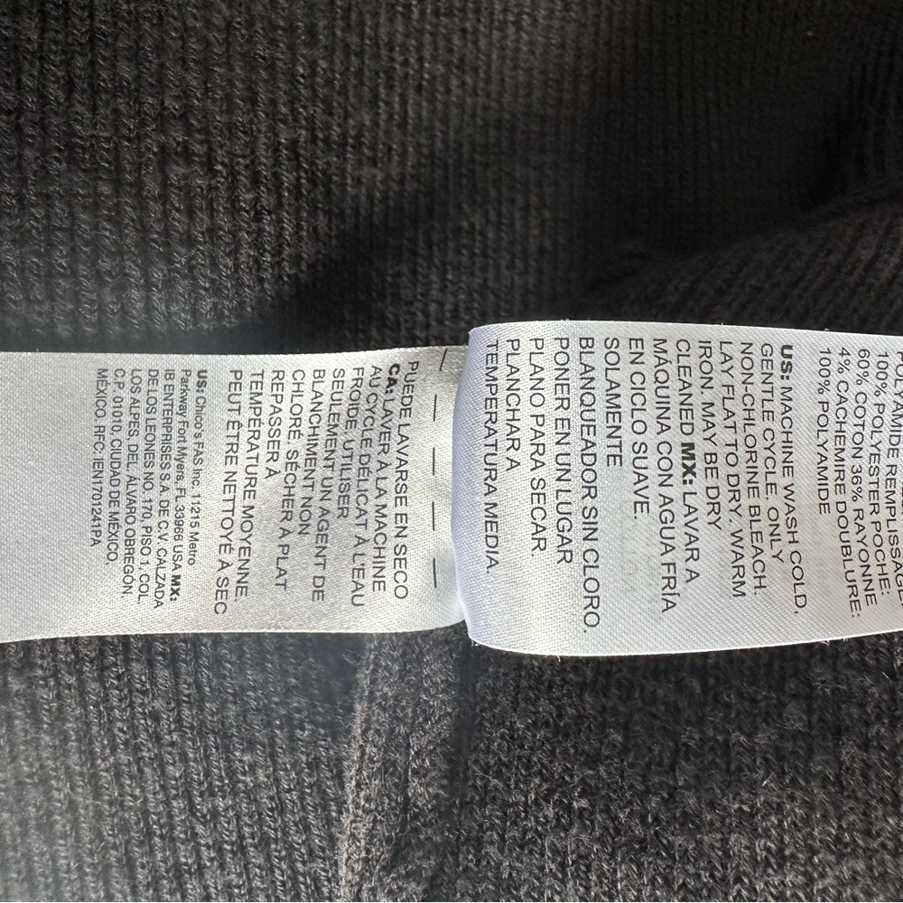 Chico's Zenergy Jacket with Puffer Trim - Picture 7 of 8